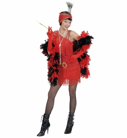 Robe charleston années 20 rouge 2