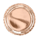 10 Assiettes rose gold rondes en carton métallisées