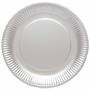 Assiettes en papier unicolore 23 cm, paquet de 8