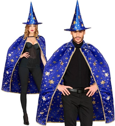 Set de magicien bleu et or pour adulte 2
