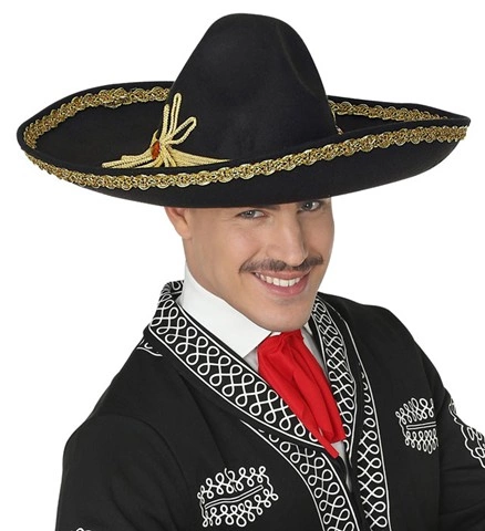 Sombrero mexicain de luxe en feutre, 50 cm 2