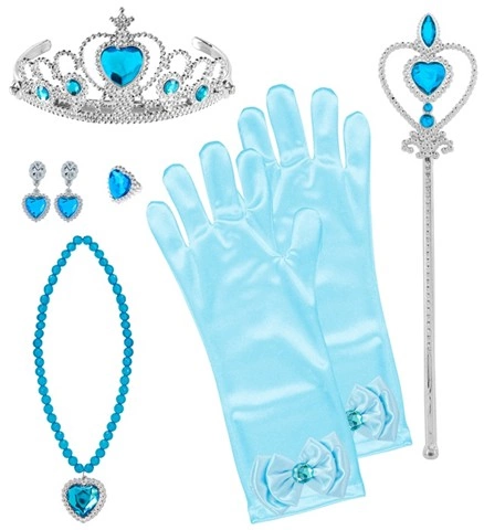 Set de princesse bleu pour fille 2