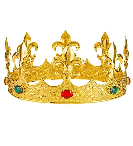 Couronne métallique or avec gemmes 2