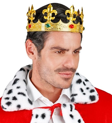 Couronne métallique or avec gemmes 3