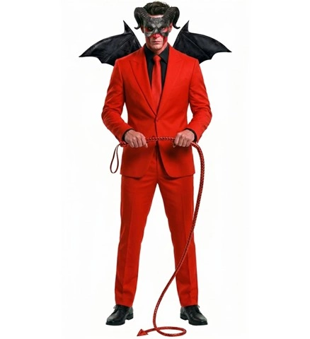 Fouet queue de diable rouge 180 cm 6