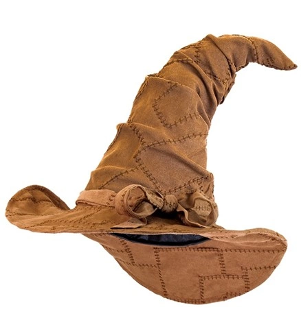 Chapeau de sorcier marron en simili cuir 2