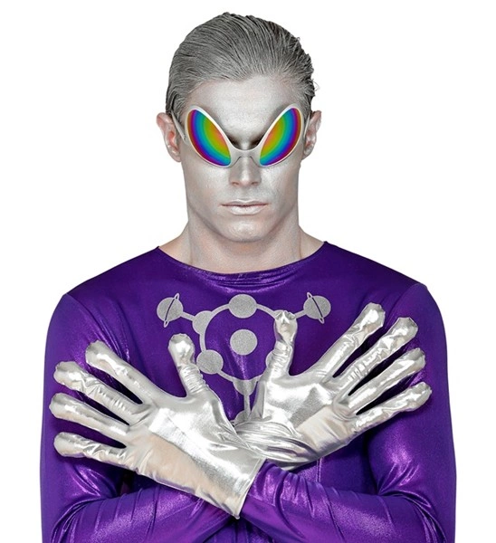 Gants extraterrestres métalliques 2