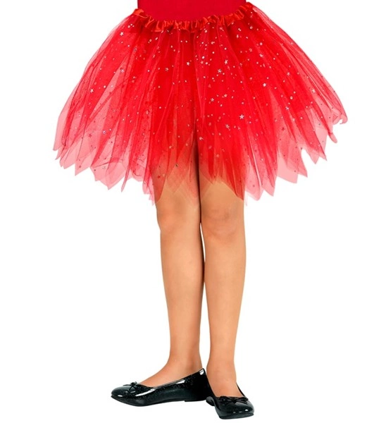 Tutu brillant rouge 30 cm – vue 2