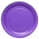 Assiettes en papier unicolore 23 cm, paquet de 8