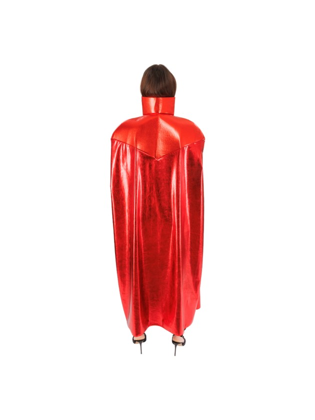 Shiny red devil cape, 140 cm