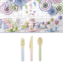 Couverts en bois - Lot de 18