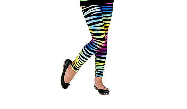Legging 80's fluo animal pour enfant