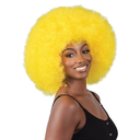 Perruque Afro couleur jaune