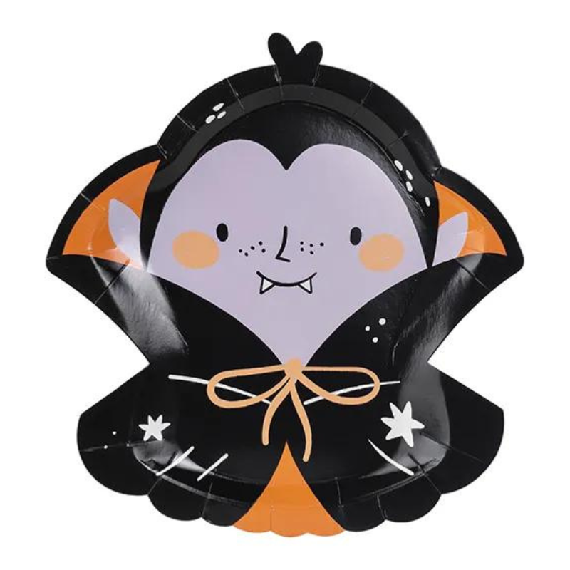 Assiettes Dracula, 23x25 cm, mélange (1 pqt. / 6 pc.)