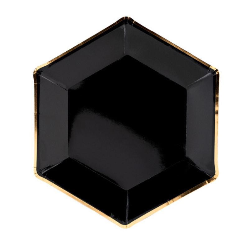 Assiettes Let's Celebrate, noir, 23 cm