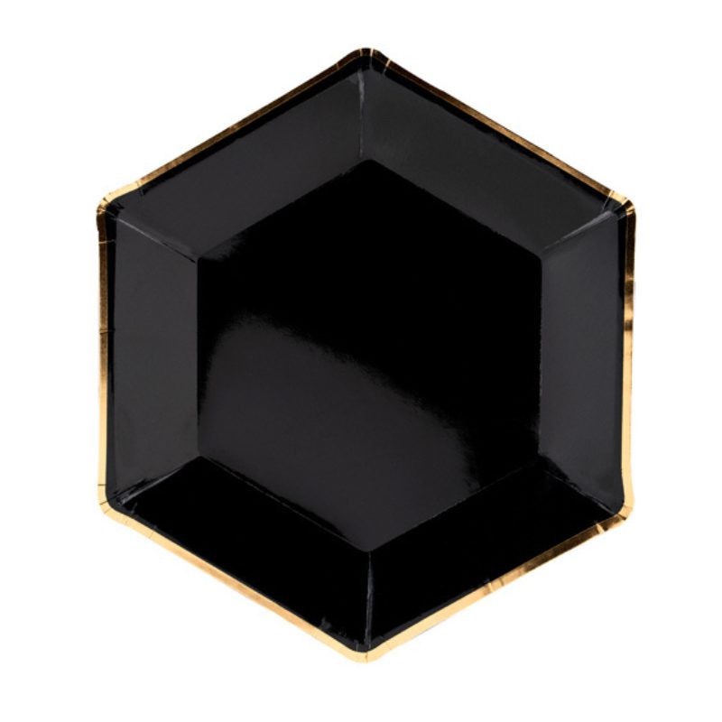 Assiettes Let's Celebrate, noir, 23 cm