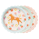 Assiettes chevaux - Lot de 6
