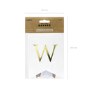 Guirlande "Welcome" blanche et or
