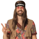 Set d'accessoires hippie "Peace" 