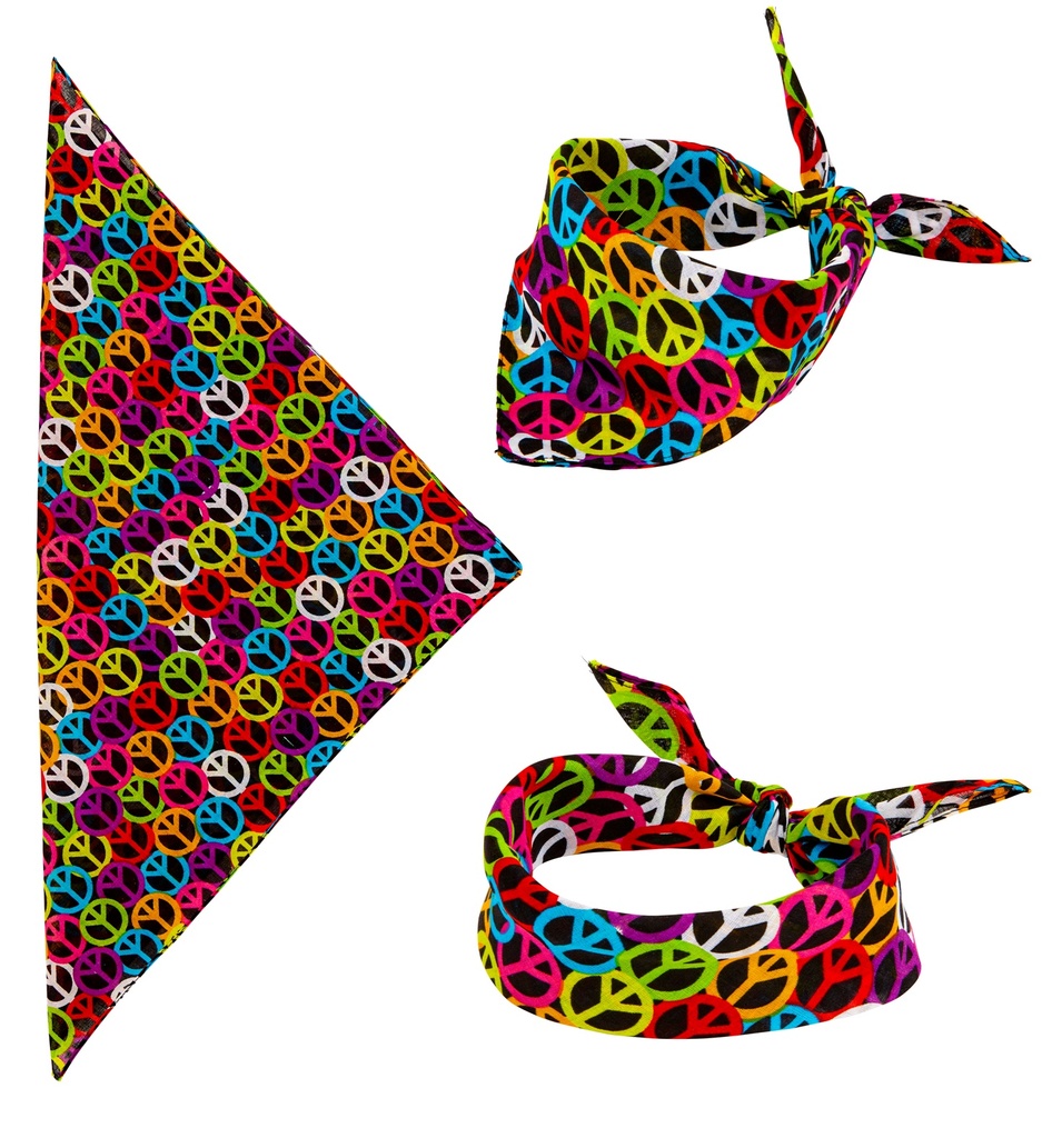Bandana Peace & Love multicolore