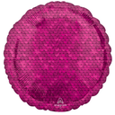 Ballon alu fuchsia écailles de sirène