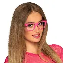 Lunettes Party fluo rose