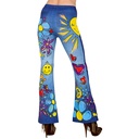 Déguisement femme jean patte d'Eph' motifs Hippie