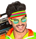 Bandeau multicolore fluo 80's