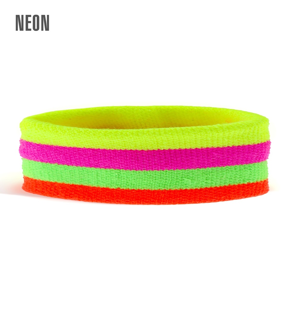 Bandeau multicolore fluo 80's