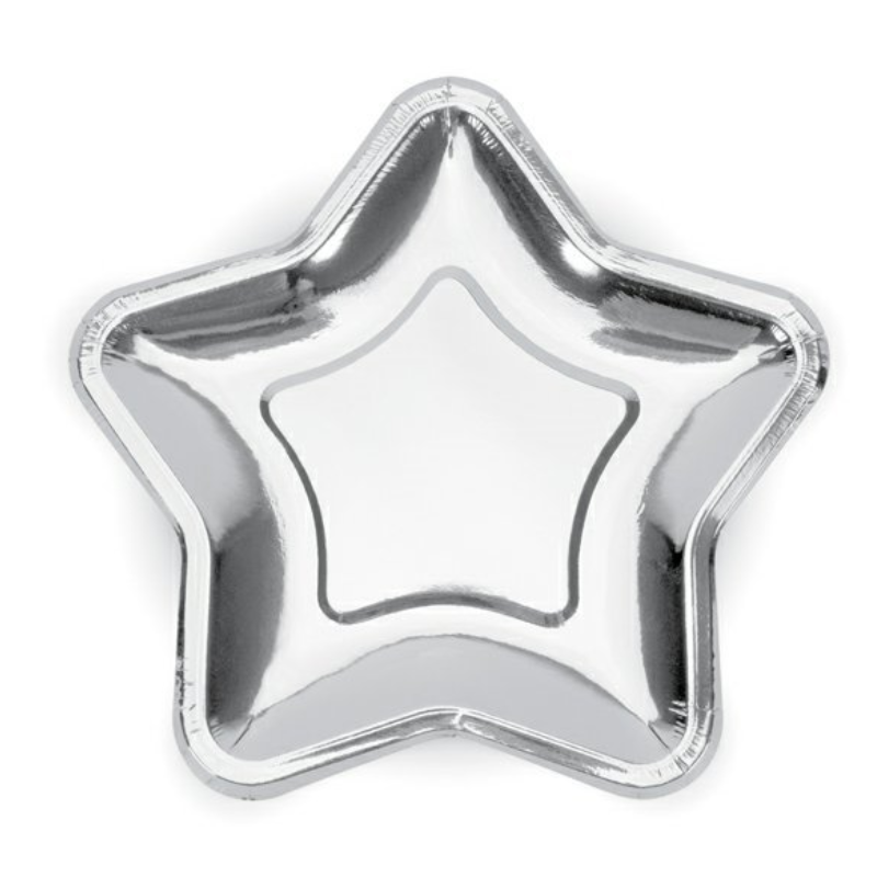 6 assiettes étoile 18 cm