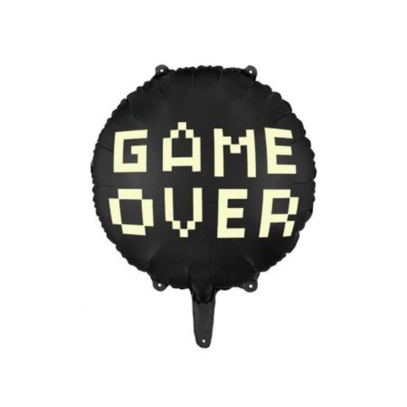 Ballon en aluminium "Game Over" 18"/45 cm - Gamer