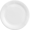 Assiettes en papier unicolore 23 cm, paquet de 8