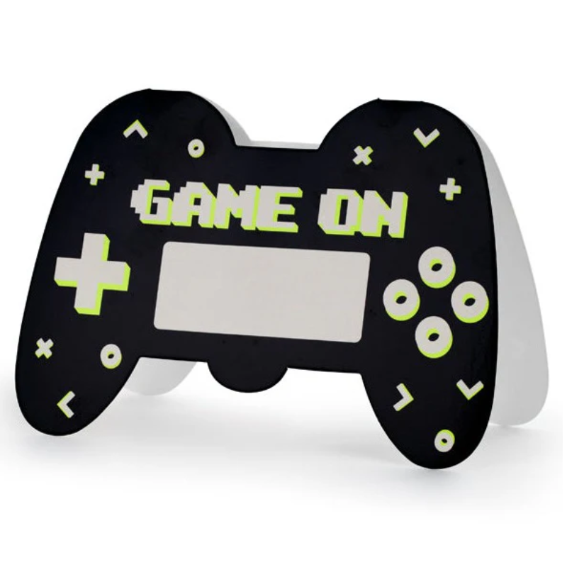 Invitations manette de jeux vidéos "Gamer", Lot de 6