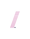 Pailles géantes fluo rose