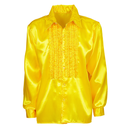 Chemise à jabot en satin 