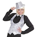 Gilet à sequins argent