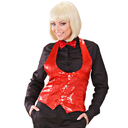 Gilet à sequins rouge
