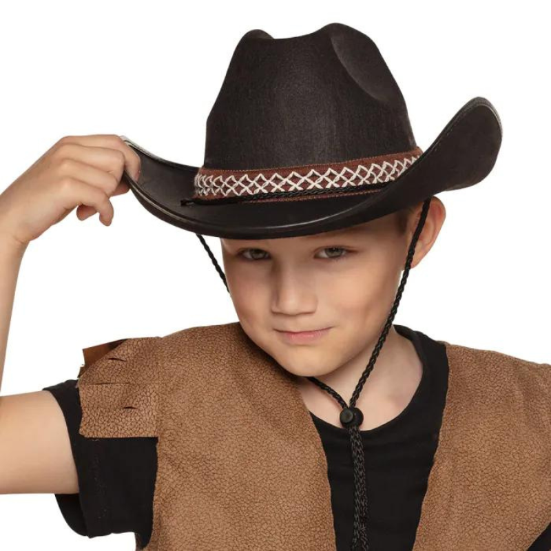 Chapeau de Cowboy en feutre pour enfant
