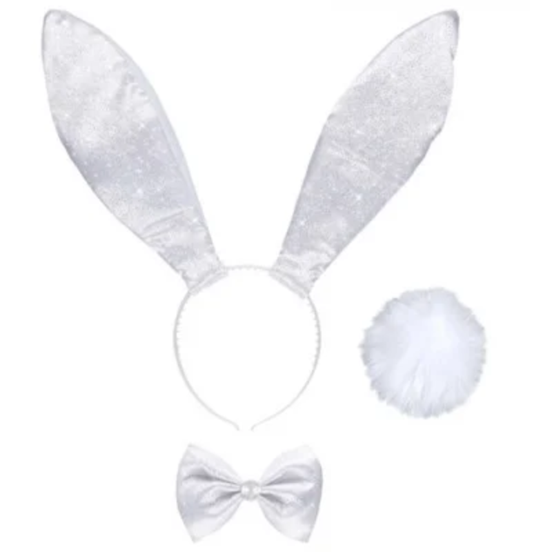 Set d'accessoires lapin blanc 