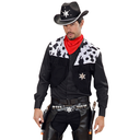 Double holster noir cowboy de luxe adulte