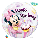 Bubble "1st Birthday" Minnie