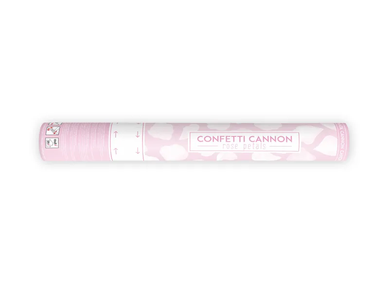 Canon à confettis pétales blancs