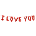 Ballons aluminium "I LOVE YOU"
