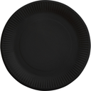 Assiettes en papier unicolore 23 cm, paquet de 8