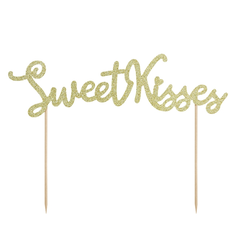 Cake topper "Sweet Kisses"