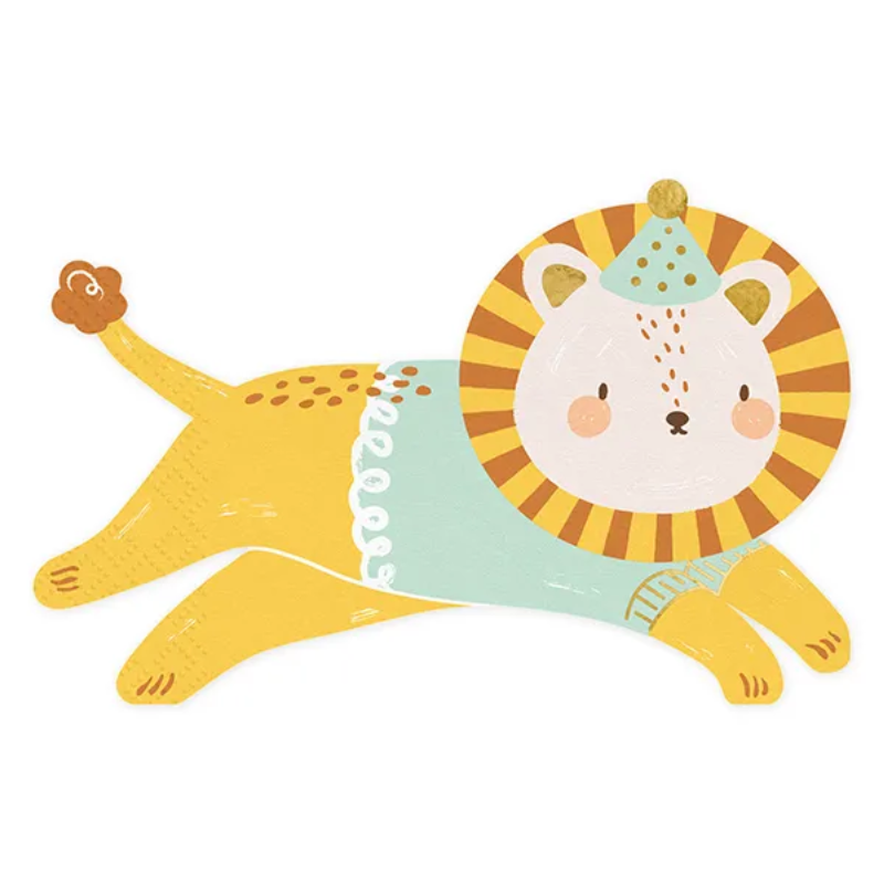 Serviettes Lion, paquet de 20