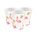 Gobelets Flamant rose, lot de 10