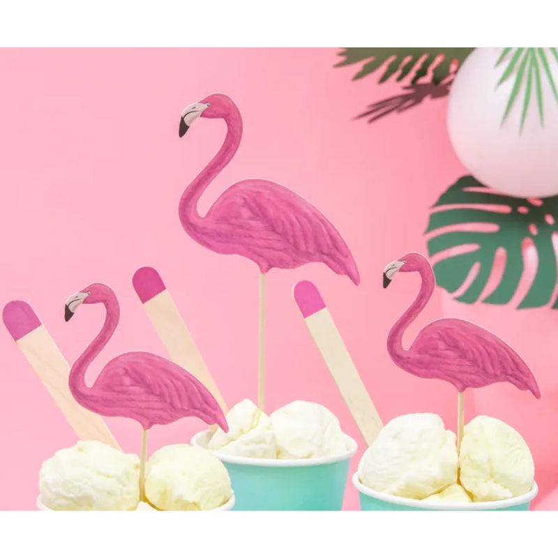 Cake toppers Flamant rose