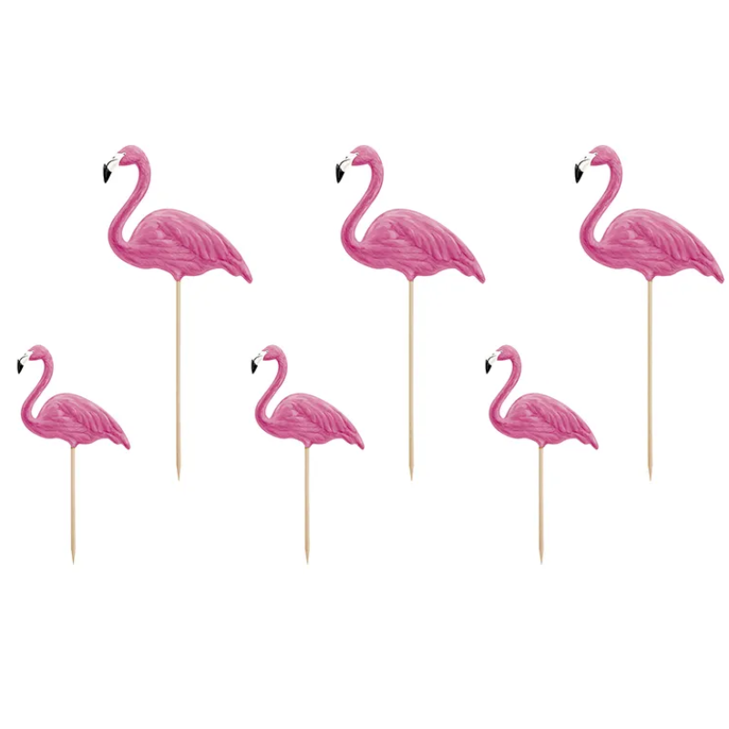 Cake toppers Flamant rose