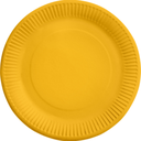Assiettes en papier unicolore 23 cm, paquet de 8